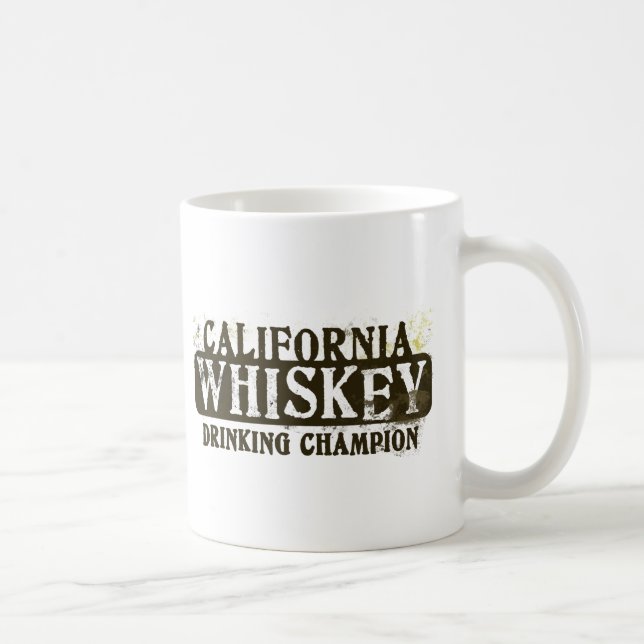 Kalifornien Whiskey som dricker mästare Kaffemugg (Höger)