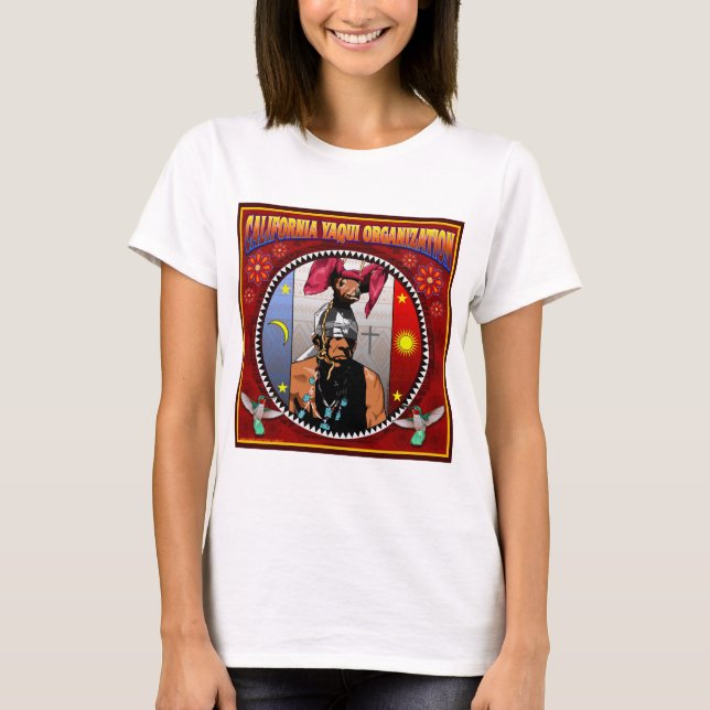 Kalifornien Yaqui organisationslogotyp T Shirt (Framsida)