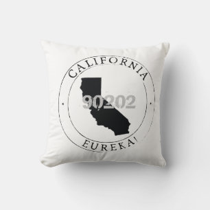 Kalifornien Zip-kod Pillow Kudde