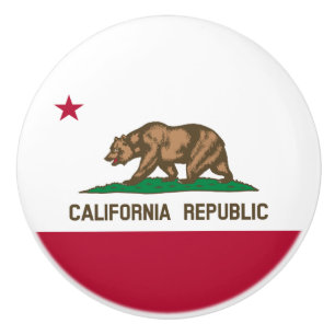 Kalifornienrepubliken Björnflagga: Cali Golden Sta Knopp