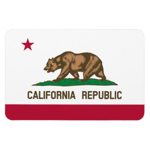 Kalifornienrepubliken Björnflagga: Cali Golden Sta Magnet