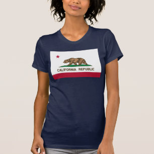 Kalifornienrepubliken Björnflagga: Cali Golden Sta T Shirt