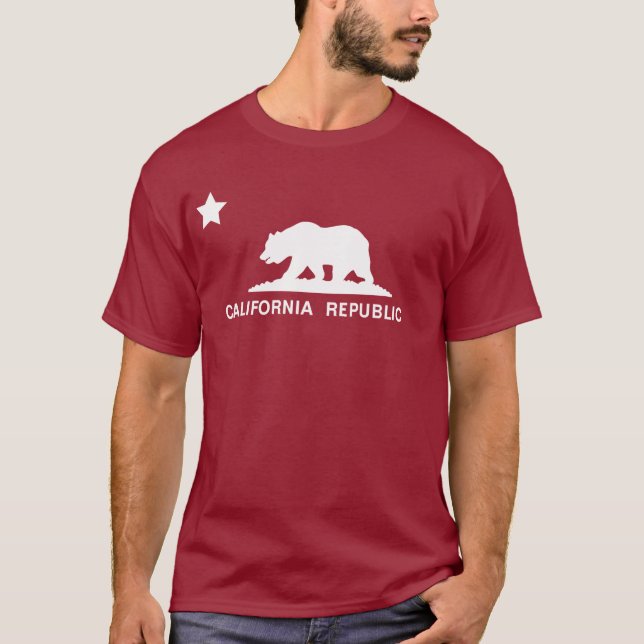 Kalifornienrepubliken T Shirt (Framsida)