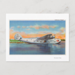 Kaliforniens Clipper Flygplan Vykort