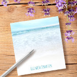 Kaliforniens drömmande marin strand vinkar anpassn anteckningsblock<br><div class="desc">Slappna av när du minns när du såg vågar gå in och ut under din semester. Bryt dig, utforska och njut av soliditeten på en tom Kalifornien-strand med det här fantastiska, pastellblå och vita havets fotografi, personlig 5, 5" x6"-anteckningsblocket. Gör en tänkbar, anpassad gåva till en vän eller dig själv!...</div>