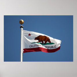 Kaliforniens flagga poster