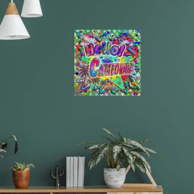 Kaliforniens Hej! Poster (Vardagsrum 1)