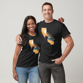 Kaliforniens konturmoner t shirt