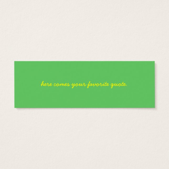 Kaliforniens poppy-bokmärke litet visitkort (Baksidan)