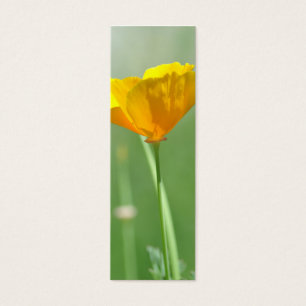 Kaliforniens poppy-bokmärke litet visitkort