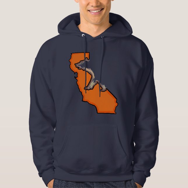 Kaliforniens statssymbol orangar hoodie (Framsida)