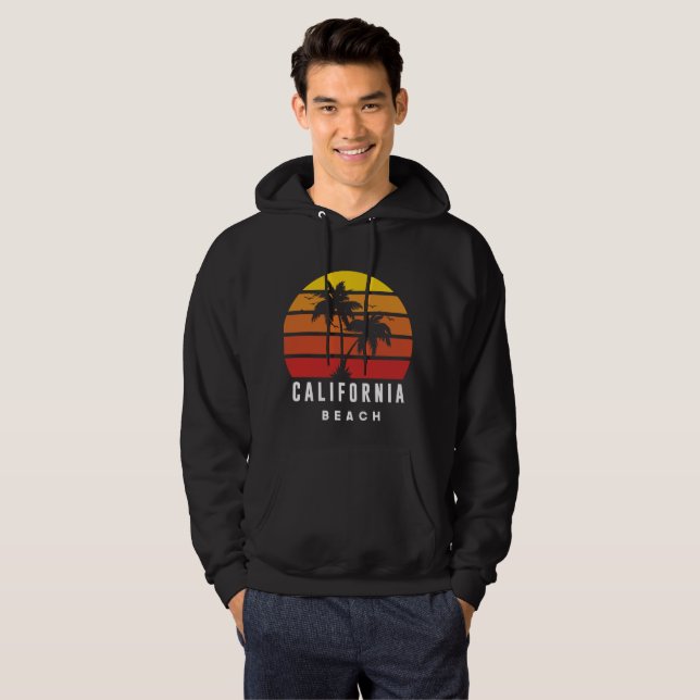 Kaliforniens strand hoodie (Hel framsida)