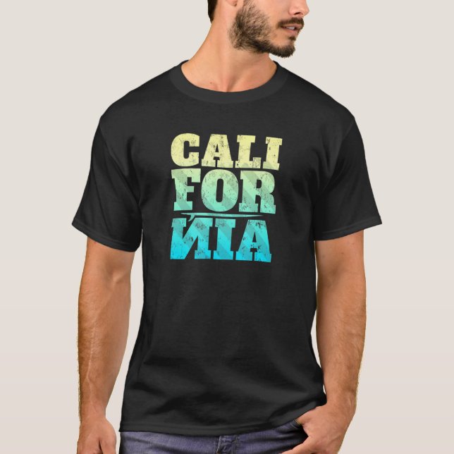Kaliforniens Surfa T Shirt (Framsida)