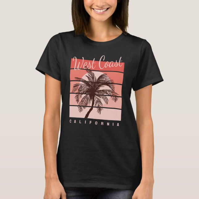 Kaliforniens surfande paradise T-Shirt (Framsida)