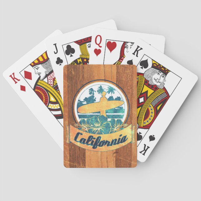 Kaliforniens surfboard casinokort (Baksidan)