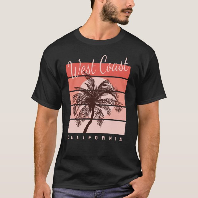 Kaliforniens surfparadis t shirt (Framsida)
