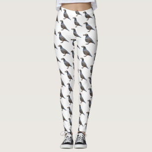 Kaliforniens tecknad av vaktelfågel leggings