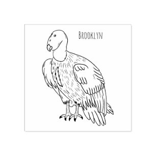 Kaliforniens tecknad för kondor stämpel