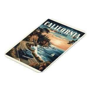 Kaliforniens Vintage Magnet