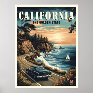 Kaliforniens Vintage Poster