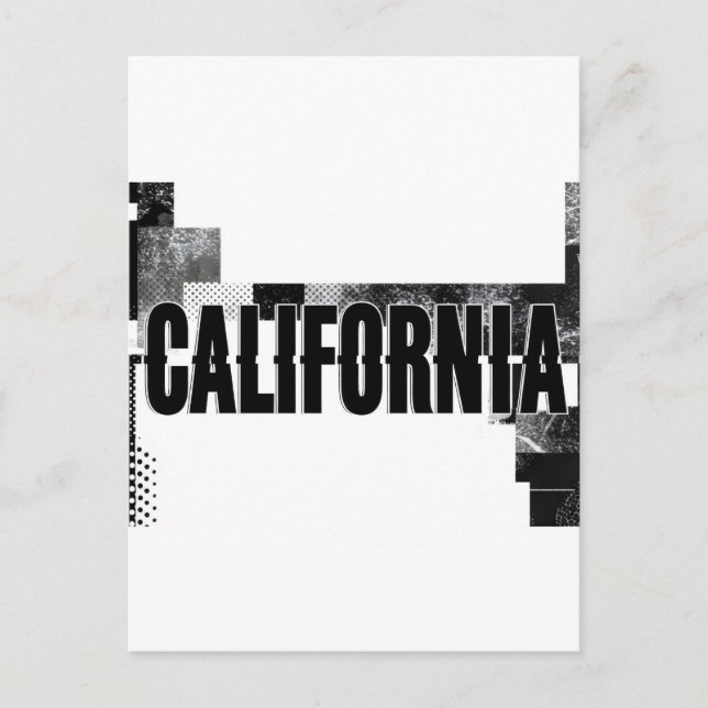 Kaliforniens vykort - Trendig (Framsida)