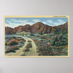 KalifornienScenia Desert View of Residence Poster