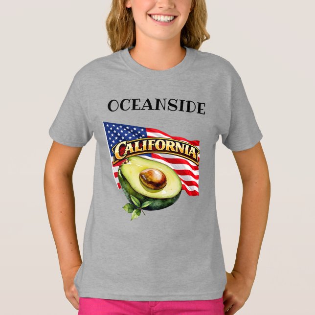 Kalifornisk Tjej T-Shirt (Framsida)