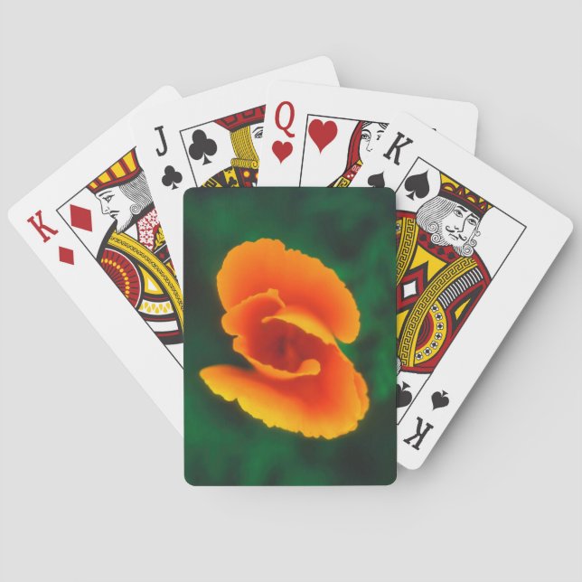 Kalifornisk vallmo kortlek (Baksidan)