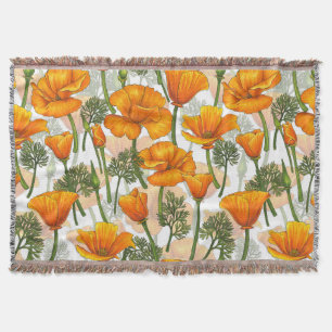 Kaliforniska poppies filt