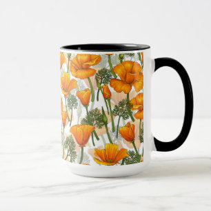 Kaliforniska poppies mugg