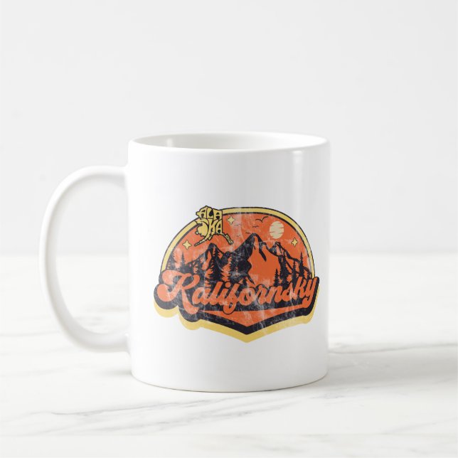 Kalifornsky, Alaska Kaffemugg (Vänster)