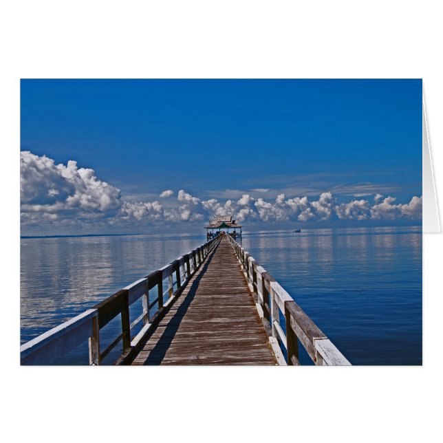 Kalimantan Indonesia Ocean Photo Hälsningskort (Framsidan Horizontal)