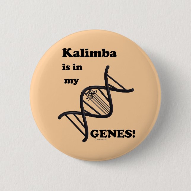 Kalimba finns i mina gener knapp (Framsida)