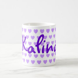 Kalina Lila Heart Kaffemugg