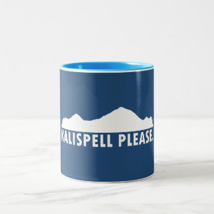 Kalispell Montana Tack Två-Tonad Mugg