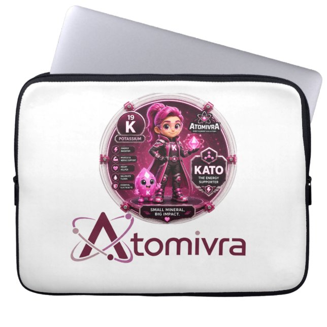 Kalium ATOMIVRA Laptop Fodral (Framsidan)