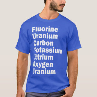 Kalium yttrium syre u t shirt