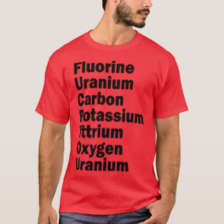 Kalium yttrium syre u t shirt