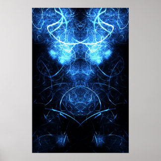 Kaliverse Elektrisk Energi Fraktal Poster