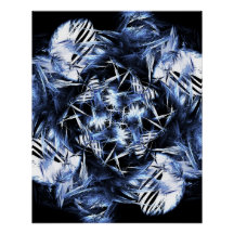 Kaliverse Fluid Fractal #01 Affisch