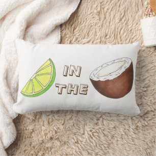 Kalk i Coconut Tropical Island Fruit Foodie Lumbarkudde