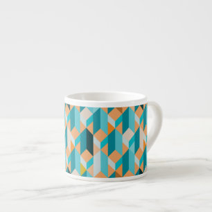 Kalk och Orange i Mönster Espressomugg