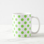 Kalk och vitt polka dots kaffemugg<br><div class="desc">Kalk och vitt polka dots</div>