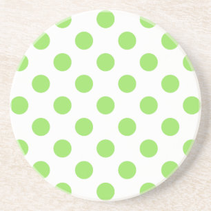 Kalk och vitt polka dots underlägg