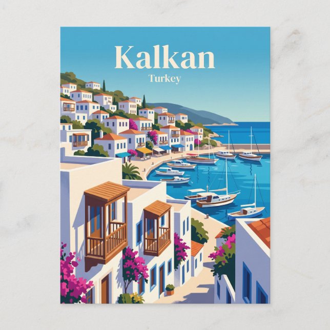 Kalkan Turkiet Vykort (Framsida)