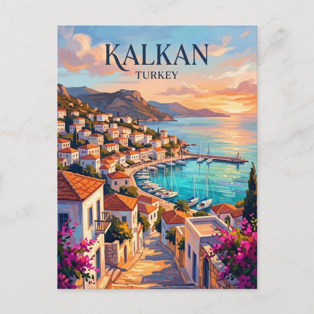 Kalkan Turkiet Vykort (Framsida)