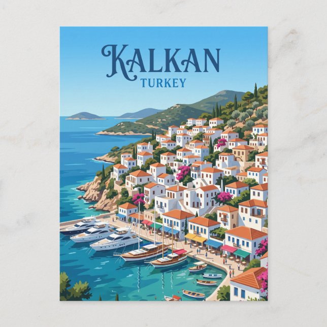 Kalkan Turkiet Vykort (Framsida)