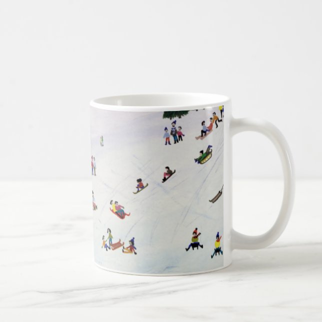 Kälke eller att inte åka ned 1990 kaffemugg (Höger)
