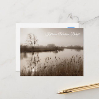 Kalkense meersen, Lugn landskap, Belgien Helg Vykort