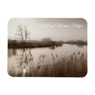 Kalkense meersen, Lugn landskap, Belgien Magnet